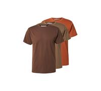 ABOUT YOU T-Shirt 'Len' marron / chocolat / rouge rouille, Taille XL