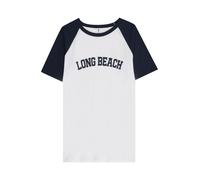 ABOUT YOU T-Shirt 'Lenni' marine / blanc, Taille 134-140