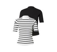 ABOUT YOU T-shirt 'Lenni' noir / blanc, Taille XS