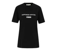 ABOUT YOU T-shirt 'Lucky' noir / blanc, Taille M
