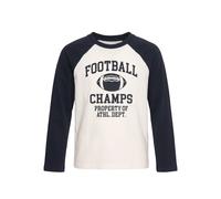 ABOUT YOU T-Shirt 'Parker' bleu foncé / blanc, Taille 122-128