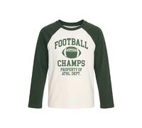 ABOUT YOU T-Shirt 'Parker' vert foncé / blanc, Taille 134-140