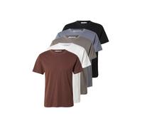 ABOUT YOU T-Shirt 'Peter' bleu / chocolat / gris / noir / blanc, Taille M