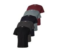 ABOUT YOU T-Shirt 'Peter' marine / gris foncé / vert pastel / lie de vin / noir, Taille L