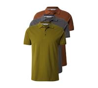 ABOUT YOU T-Shirt 'Robin' cognac / gris foncé / olive, Taille S