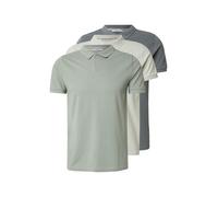 ABOUT YOU T-Shirt 'Robin' gris / kaki / menthe, Taille S