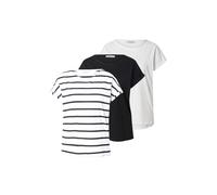 ABOUT YOU T-shirt 'Rowan' noir / blanc, Taille XS
