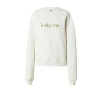 ABOUT YOU x Laura Giurcanu Sweat-shirt 'Elisabeth' vert clair / blanc naturel, Taille XS
