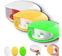 Aboutabsent Automatic Cord Reel, Horizontaln Automatic Cable Organizer, Retractable Cable Magnetic Cord Organizer, for USB, Headphone, Data Cables (White+Green+Yellow)
