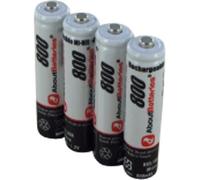 AboutBatteries Batterie pour SAGEM D80C, Blister de 4 accus, 1.2V, 800mAh, Ni-MH