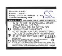 AboutBatteries Batterie pour Sony Cyber-Shot DSC-H10/B, 3.6V, 950mAh, Li-ION