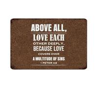 Above All, Love Each Other Deeply Rustic Signs Outdoor Custom Living Art Wall Art Plaques Wall Art Plaques Murales en Aluminium pour Homme Business Café Bar 20,3 x 30,5 cm