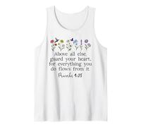 Above Else Guard Your Heart Proverbs 4:23 Bible Verse Jesus Débardeur