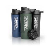 ABOVE. Shaker Protéiné Inox 750ml, Double Paroi Isotherme, Olive
