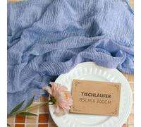 aboveBed Chemin de Table Bleu, 85cm X 300cm Décoration de Table pour Mariage, Baptêmes, Communions, Anniversaires