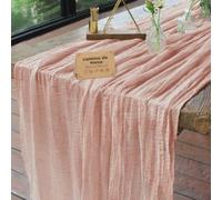 aboveBed Chemin de Table Rose, 85cm X 300cm Décoration de Table pour Mariage, Baptêmes, Communions, Anniversaires