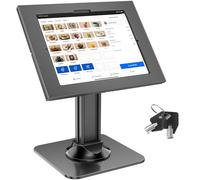 AboveTEK Kiosque de bureau antivol de sécurité pour tablette, support pivotant à 360° - Noir