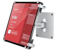 AboveTEK Support antivol pour iPad, Compatible avec tablettes de 9,7 à 13 Pouces, y Compris iPad Pro/Air/Mini, Galaxy Tab - Serrure de sécurité et clé - Argenté