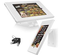 AboveTEK Support de tablette antivol - Support de sécurité verrouillable pour iPad et montage mural - Support kiosque rotatif à 360° pour iPad/Air/Pro