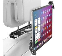 AboveTEK Support de Tablette pour Appui-tête de Voiture - Système Antivol, Rotation à 360°, Compatible avec Les Tablettes de 4-11", Parfait pour Les Voyages et Les Affaires, Durable, Noir