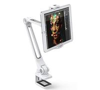 AboveTEK Support iPad Support Tablette en Aluminium à Long Bras pour iPad - Blanc