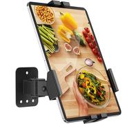 AboveTEK Support Murale pour Tablette - Rotation 360°, Système Verrou Anti-Vol, Compatible iPad Pro/Air/Mini, Galaxy Tab, Toutes Tablettes 7.9"-11" - pour Maison & Bureau