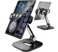 AboveTEK Support pour ipad Support Pliable pour Tablet 4-11 Support pour Tablette Noir Support pivotant à 360° pour Tablette iPad Pro Mini iPhone Kindle POS Bureau Cuisine