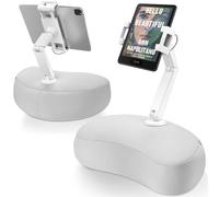AboveTEK Support pour Tablette Coussin, Support pour ipad pour Genoux/Canapé avec Pouf Souple, Support Réglable à Plusieurs Angles pour Kindle, Convient aux Tablettes/Téléphones de 4,7 à 12,9 Pouces