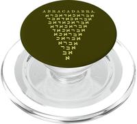 Abracadabra Amulette de Protection Contre Les Mots hébreu PopSockets PopGrip pour MagSafe