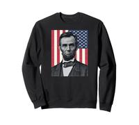 Abraham Abe Lincoln 4 Juillet Vacances USA Président Patriot Sweatshirt