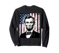 Abraham Abe Lincoln 4 Juillet Vacances USA Président Patriot Sweatshirt