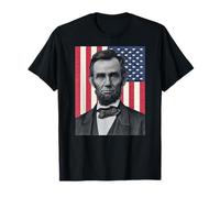 Abraham Abe Lincoln 4 Juillet Vacances USA Président Patriot T-Shirt