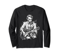 Abraham Abe Lincoln Jouant de la Guitare Manche Longue