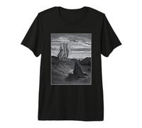 Abraham, Dieu et Deux Anges de Gustave Dore (1852) T-Shirt Haut de Gamme