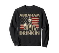 Abraham Drinkin, le 4 juillet, le drôle d'Abe Lincoln Sweatshirt