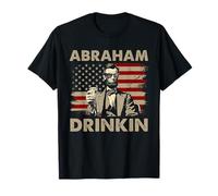 Abraham Drinkin, le 4 juillet, le drôle d'Abe Lincoln T-Shirt