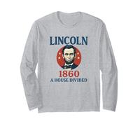 Abraham Lincoln 1860 Campagne A House Divided History Buff Manche Longue