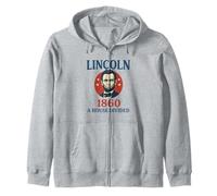 Abraham Lincoln 1860 Campagne A House Divided History Buff Sweat à Capuche