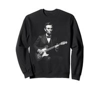Abraham Lincoln Abe Lincoln Guitare rétro Vintage Sweatshirt