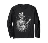 Abraham Lincoln Abe Lincoln Jouant de la Guitare Aquarelle Manche Longue