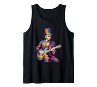 Abraham Lincoln Abe Lincoln Jouant de la Guitare Pop Art Débardeur