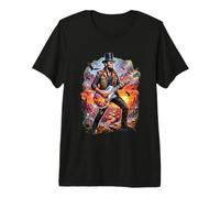 Abraham Lincoln Abe Lincoln Jouant de la Guitare T-Shirt Haut de Gamme