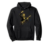 Abraham Lincoln Abe Lincoln Joue de la Guitare Rock Gesture Sweat à Capuche