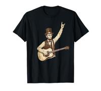 Abraham Lincoln Abe Lincoln Joue de la Guitare Rock Gesture T-Shirt