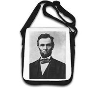 Abraham Lincoln American Picture Sac à bandoulière noir et blanc