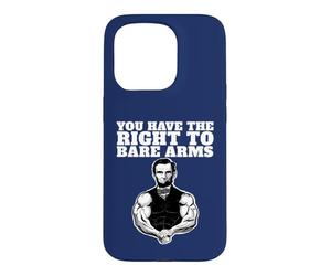Abraham Lincoln Bare Arms Vous Avez Le Droit d'avoir Les Bras Nus Coque pour iPhone 15 Pro