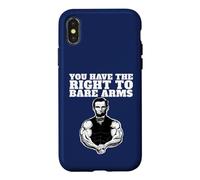Abraham Lincoln Bare Arms Vous Avez Le Droit d'avoir Les Bras Nus Coque pour iPhone X/XS