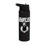 Abraham Lincoln Bare Arms Vous avez le droit d'avoir les bras nus Stainless Steel Insulated Water Bottle