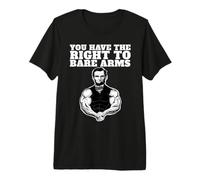 Abraham Lincoln Bare Arms Vous Avez Le Droit d'avoir Les Bras Nus T-Shirt Haut de Gamme