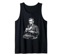 Abraham Lincoln Boire du thé drôle Débardeur